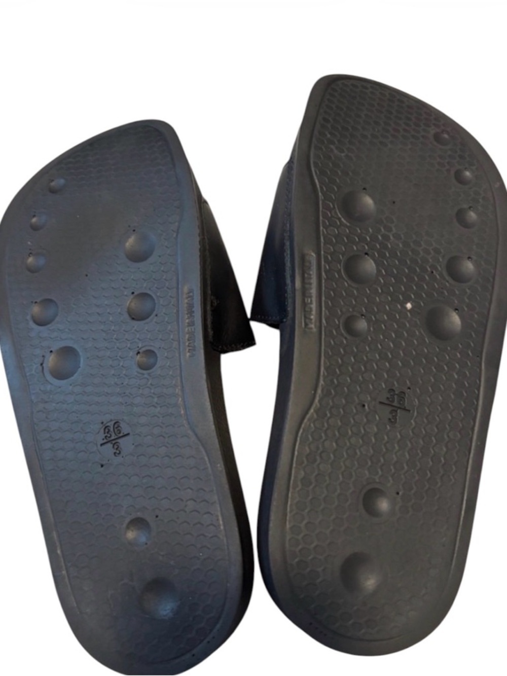Valentino Black Slides with White Logo - Picture 4 of 5